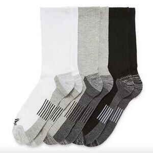 Xersion Running Mens 3 Pair Crew Socks,